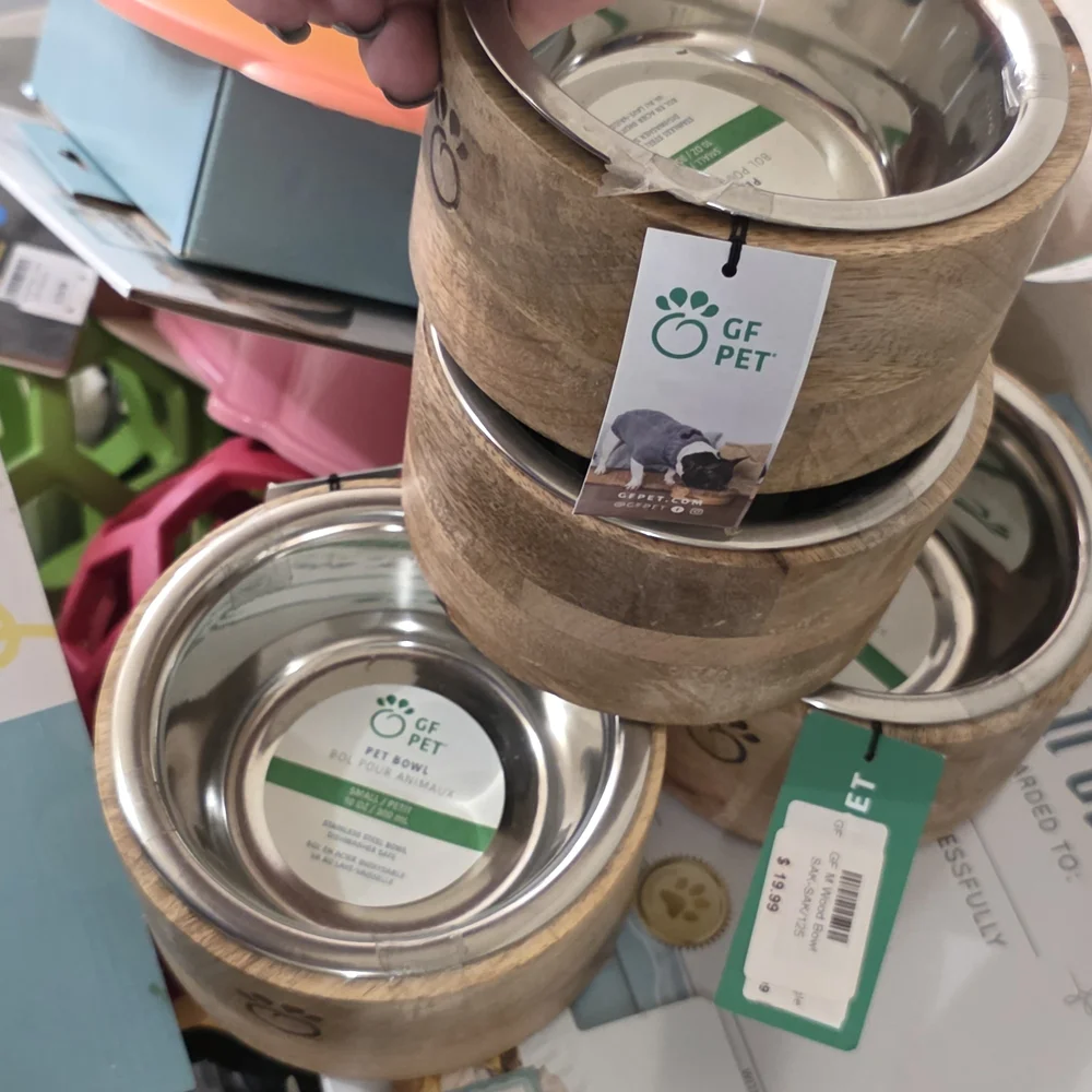Eco-Friendly Wooden Dog Bowl